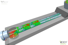 Particle streamlines in full-scale TSG