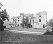 View of Shanbally Castle from front elevation with porte-cochère