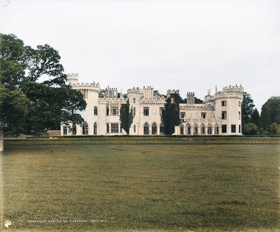 **View of Shanbally Castle across the southern gardens - now in colour**