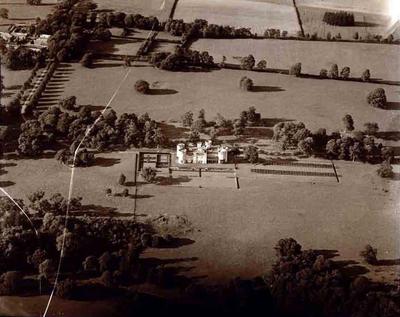 **Aerial view of Shanbally Castle, in early 20th century**