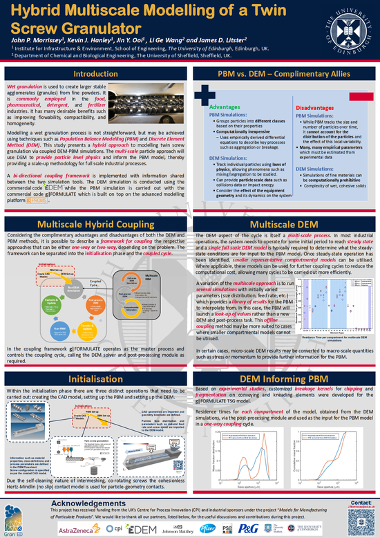 Hybrid Multiscale Modelling of a Twin Screw Granulator