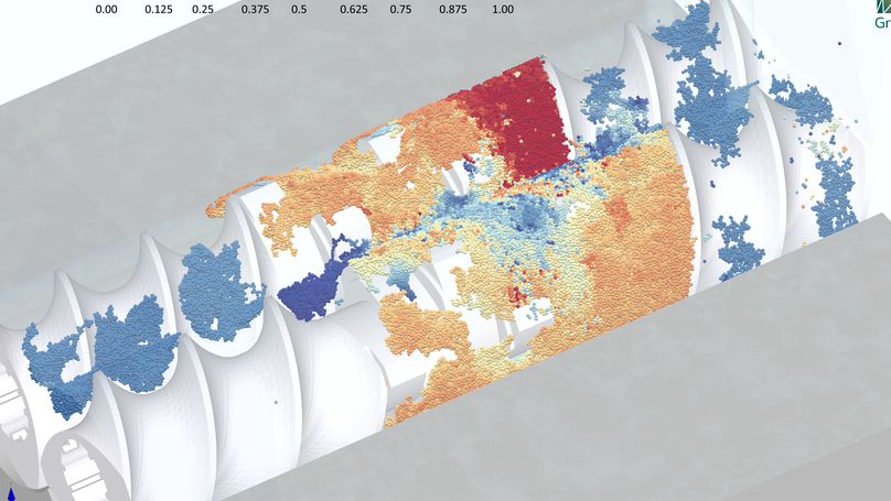 Conceptualisation of an Efficient Particle-Based Simulation of a Twin-Screw Granulator