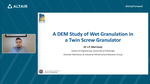A DEM Study of Wet Granulation in a Twin Screw Granulator